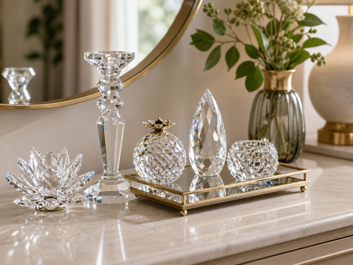 Crystal home décor piece